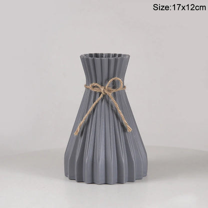 Royelux Nordic Ceramic Plastic Vase - Elegant Modern Home & Event Décor