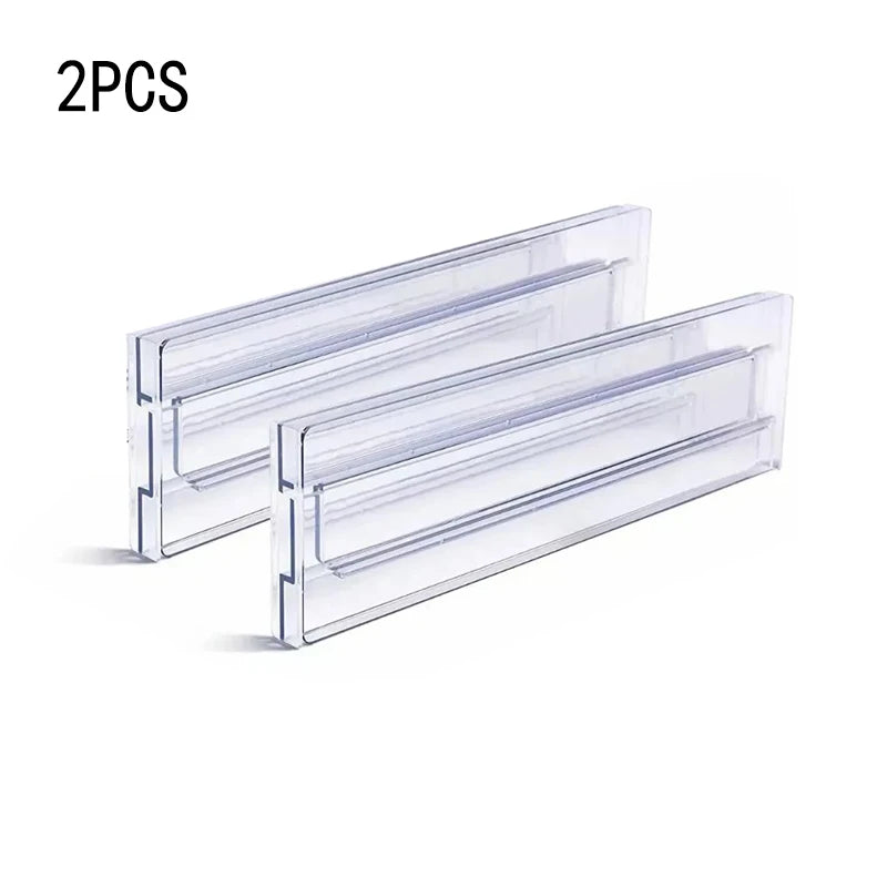 Royelux Adjustable Drawer Dividers – Expandable Clear Organizers for Kitchen & Home