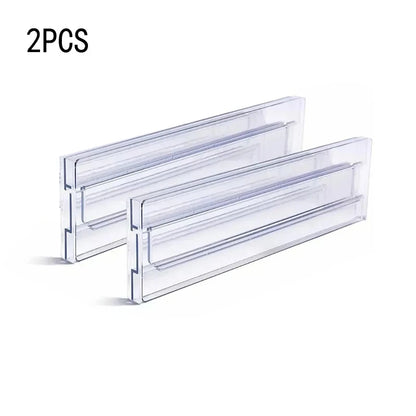 Royelux Adjustable Drawer Dividers – Expandable Clear Organizers for Kitchen & Home
