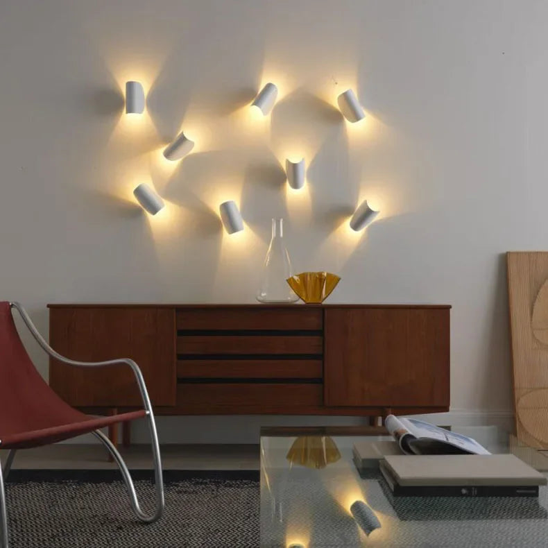 LuxRoyale Adjustable Up Down LED Wall Light, Warm Ambient Modern Lamp