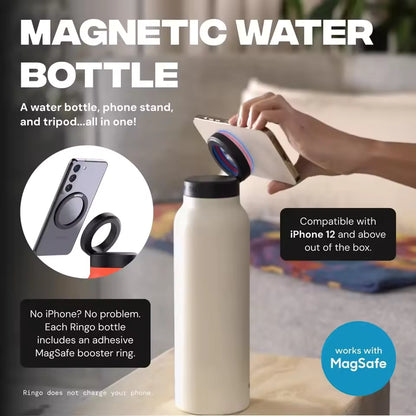 Royallure Magnetic Water Bottle – Insulated, Phone-Holding, Leak-Proof Design