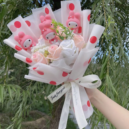 Royelux Hello Kitty Flower Bouquet – Creative Gift for Birthdays & Special Occasions