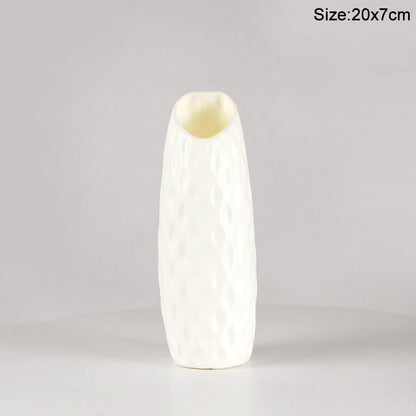 Royelux Nordic Ceramic Plastic Vase - Elegant Modern Home & Event Décor