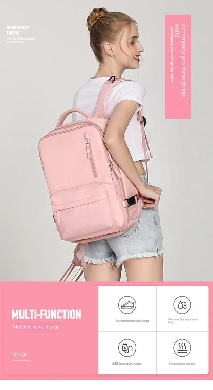 Royaleva Travel Carry On Backpack With Shoe Compartment