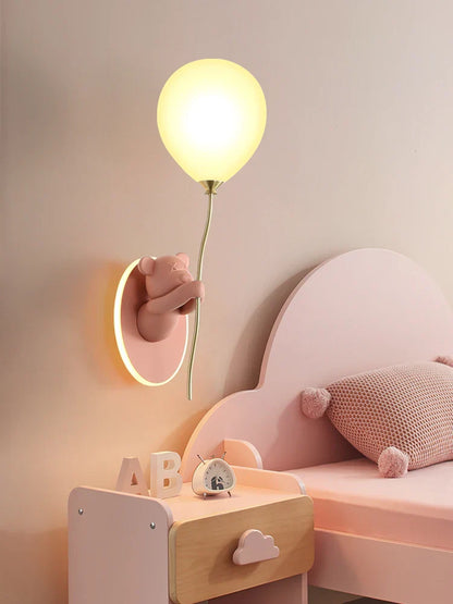 RoyaleGlow Artistic Bear Wall Lamp for Kids Room