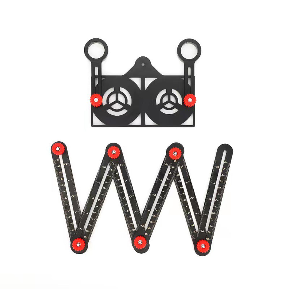 Royaleva Adjustable Aluminum Alloy Tile Work Folding Ruler