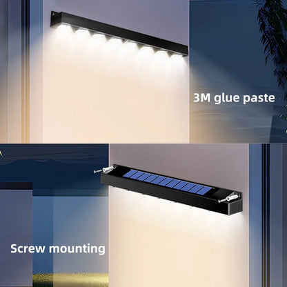Royelux Solar Wall Light Outdoor - 4/6/8 LED Waterproof Garden Lamp