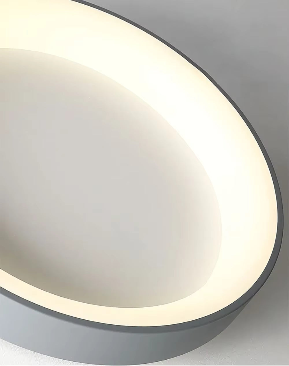 LuxRoyale Modern Flush Mount LED Ceiling Light - Round Fixture for Living Room Bedroom