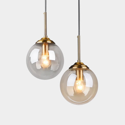 Luxora Modern Nordic LED Glass Pendant Lamp for Kitchen and Dining Room