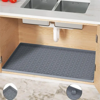 Royallure Under-Sink Waterproof Silicone Mat & Shelf Liner Organizer – Leak-Proof, Oil-Resistant, Multi-Use