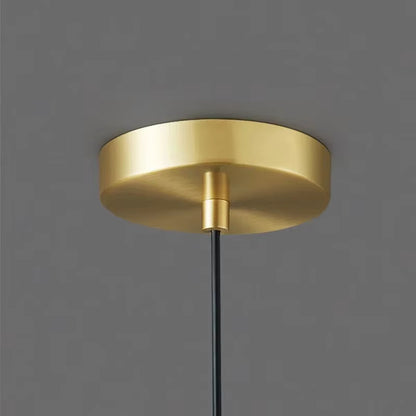RoyaleGlow Modern Droplet Pendant Light Gold Finish Minimalist Globe Hanging Lamp