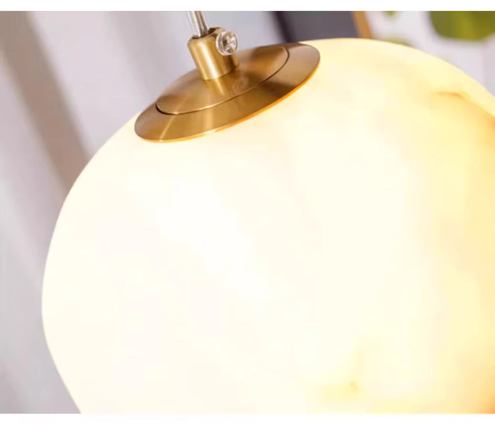 Royelux Marble Staircase Chandelier - Modern Organic Cascade LED Pendant Light