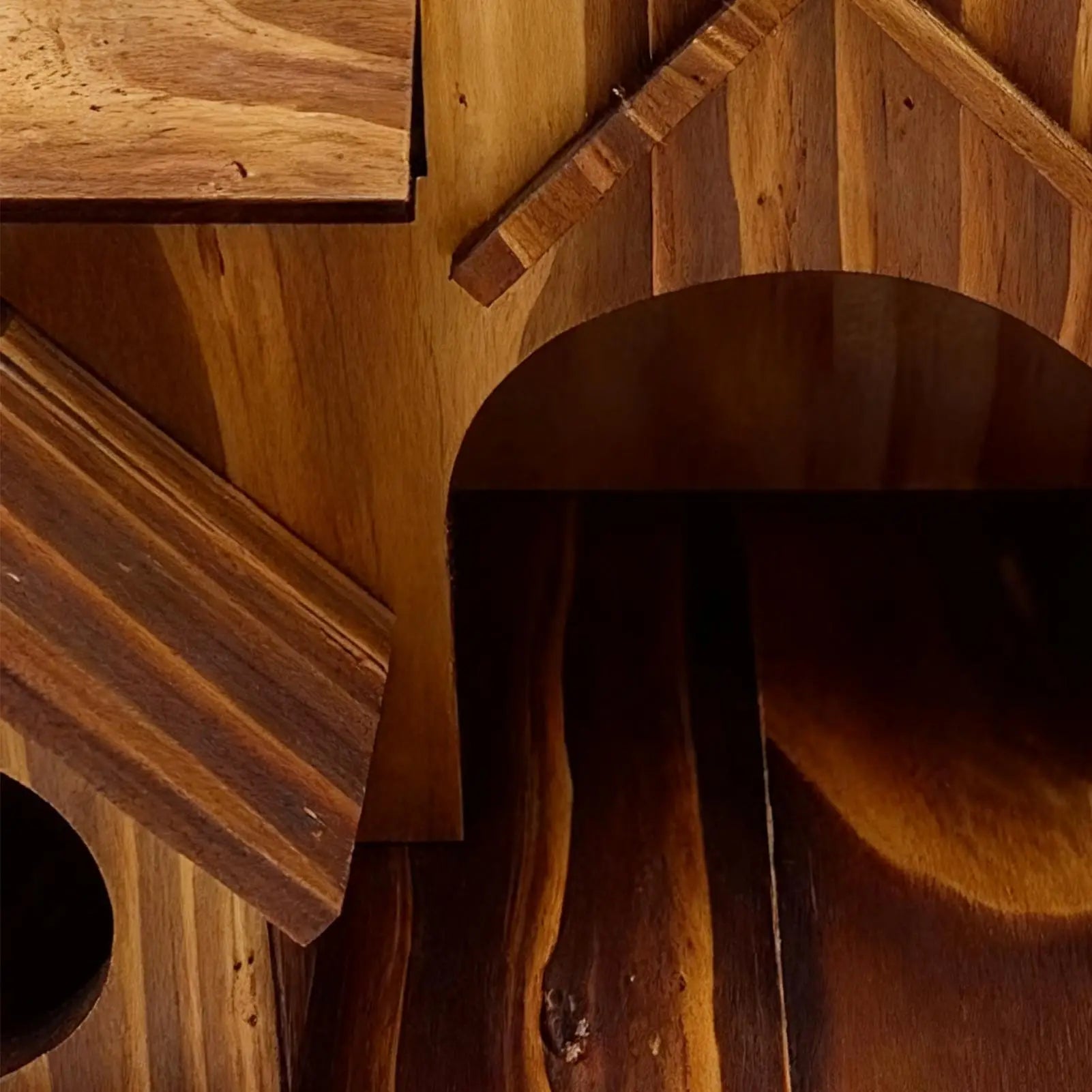 Luxora Wooden Birdhouse with Rustic Design - Durable Safe Shelter for Birds