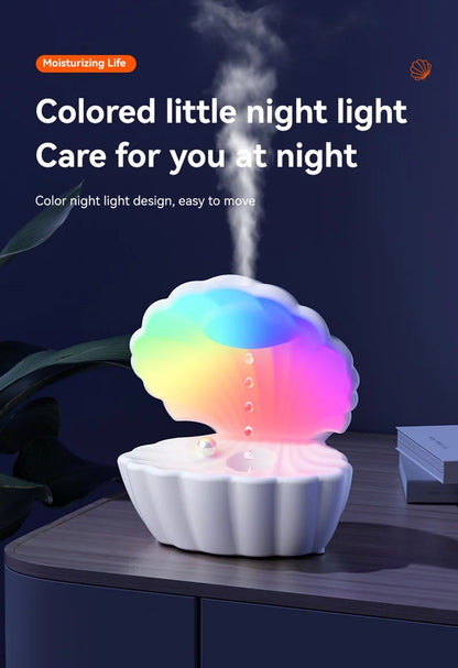 Shell Sleep Aid Bluetooth Speaker – RGB Night Light with Humidifier & Anti-Gravity Design