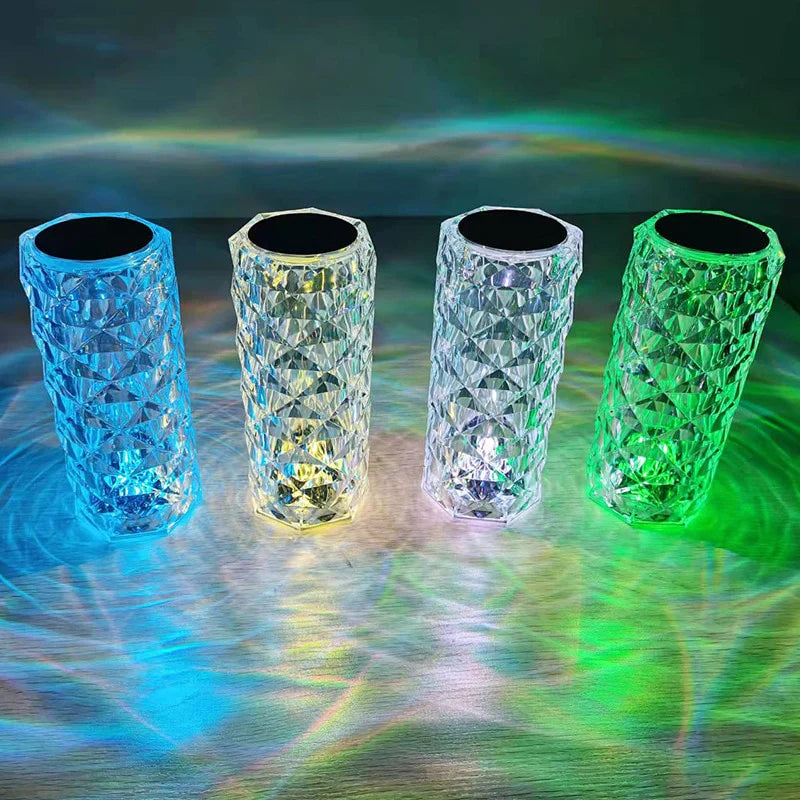Royallure Sparkling Crystal Touch Lamp - Rechargeable 16 Color LED - Default Title