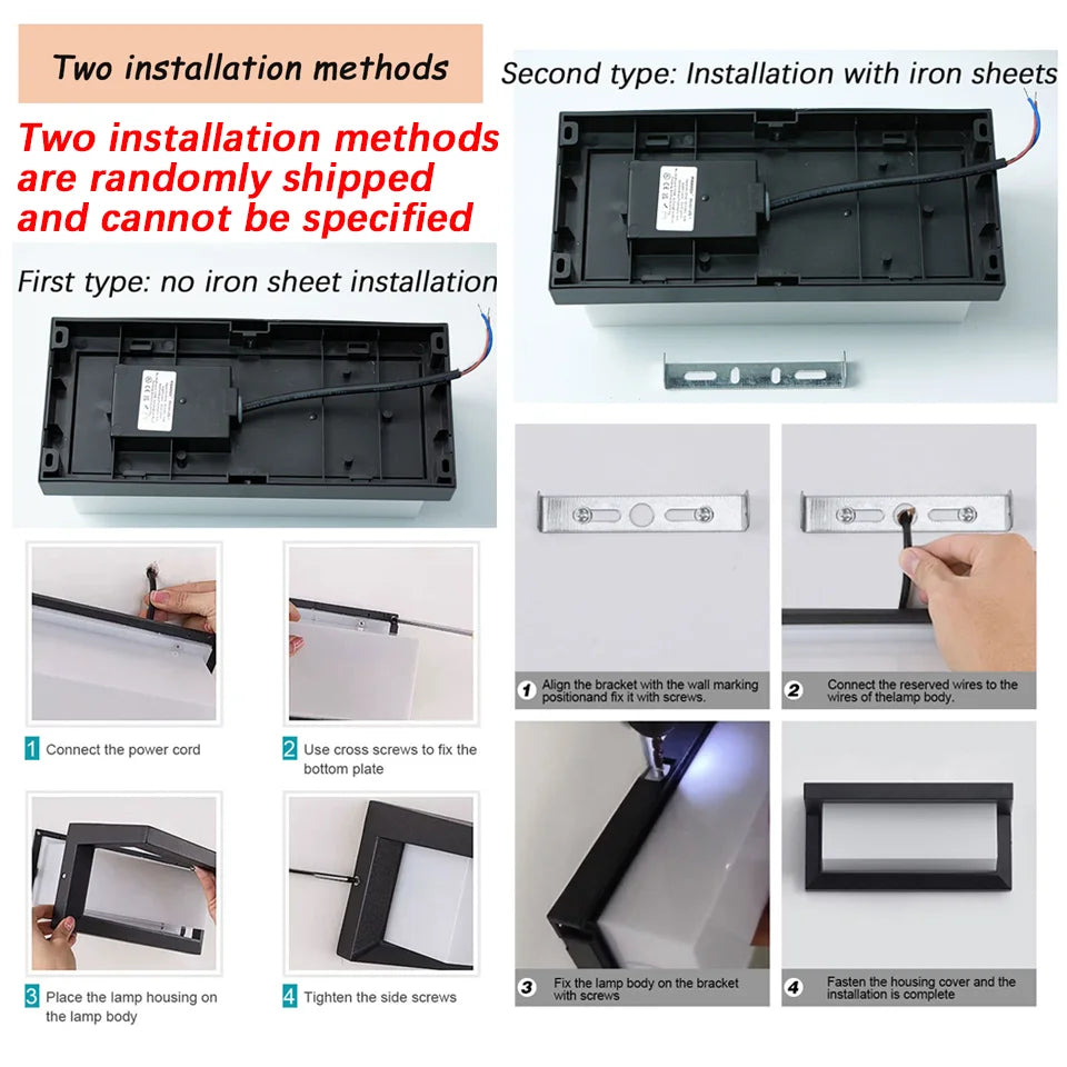 Royaleva Motion Sensor LED Wall Light for Modern Outdoor Spaces - No Sensor / Model G / Warm White