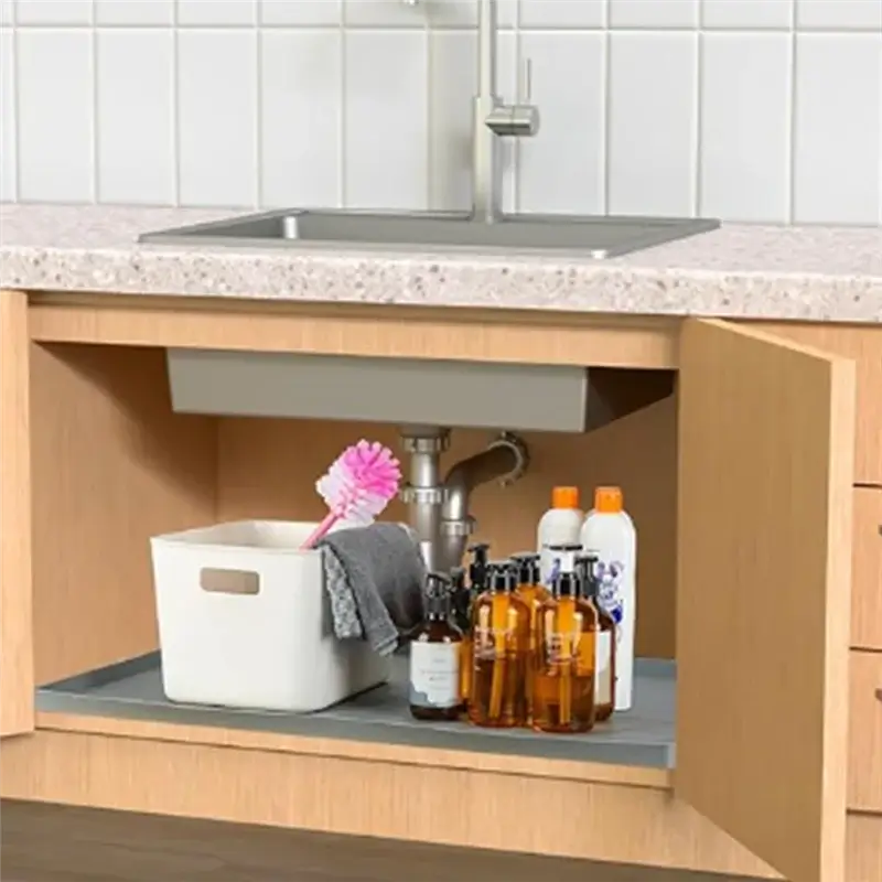 Royallure Under-Sink Waterproof Silicone Mat & Shelf Liner Organizer – Leak-Proof, Oil-Resistant, Multi-Use