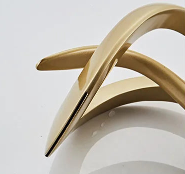 Luxora Modern Brass Bathroom Faucet with Waterfall Spout & Single Handle Hot & Cold