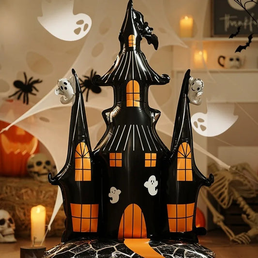 Rayvia Giant Haunted House Foil Balloon Halloween Party Decoration Prop