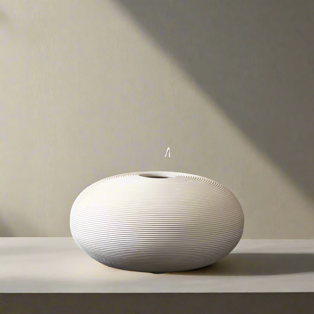 Minimalist Ceramic Vase – Handcrafted Matte Finish Decorative Vase for Modern Home Styling