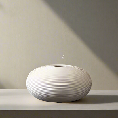 Minimalist Ceramic Vase – Handcrafted Matte Finish Decorative Vase for Modern Home Styling