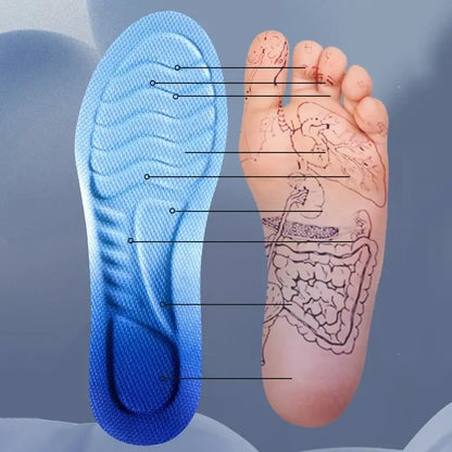Royallure CloudFlex Orthopedic Insoles – 4D Memory Foam, Shock-Absorbing, Trim-to-Fit