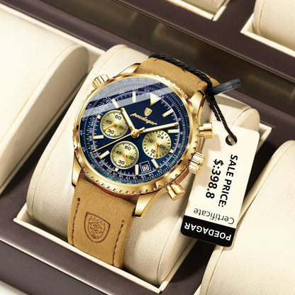 RoyaleGlow Apollo Chrono – Luxury Quartz Waterproof Military Sports Watch for Men