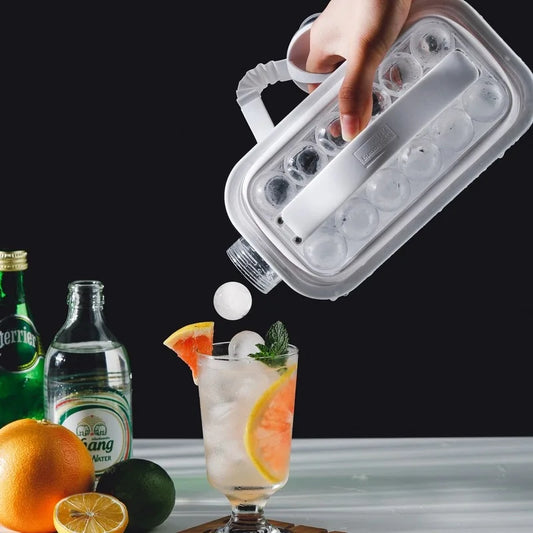 Luxora Ice Ball Maker Kettle 2 in 1 Water Bottle Tray