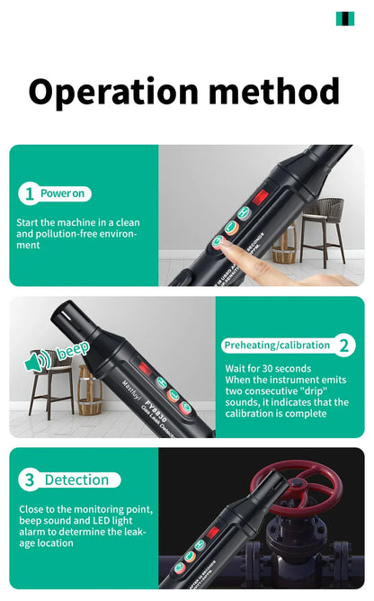 Luxora Gas Leak Detector with Adjustable Sensitivity Alert