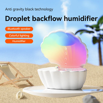 Shell Sleep Aid Bluetooth Speaker – RGB Night Light with Humidifier & Anti-Gravity Design