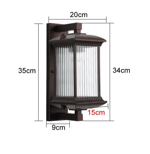 Rayvia Modern Black Porch Wall Sconce Light IP54 Waterproof Outdoor Contemporary