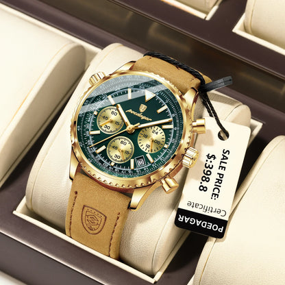 RoyaleGlow Apollo Chrono – Luxury Quartz Waterproof Military Sports Watch for Men