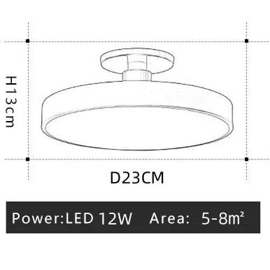 Lumora LED Ceiling Light for Living Room, Bedroom, Study & Balcony with Dimmable Lighting