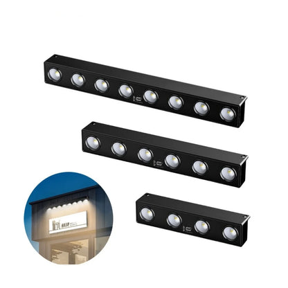 Sleek solar wall light with 4/6/8 LEDs, waterproof design, and warm/white light options for outdoor spaces like gardens, fences, and patios.