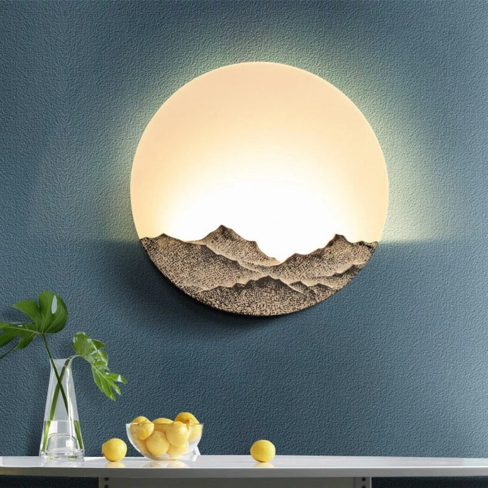 Royallure Sunset Mountain Wall Lamp - Elegant Decor (30CM-60CM)