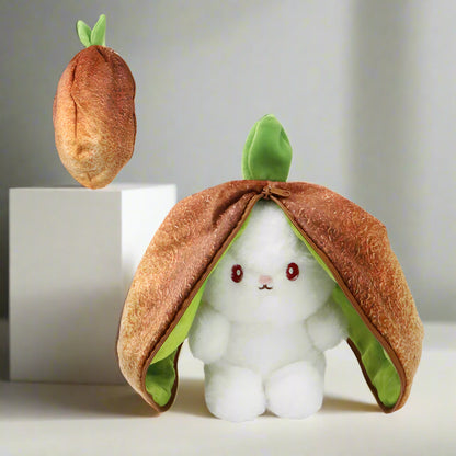 Royelux Fruit Bunny Plush Toy – Transformable Soft Stuffed Rabbit for Kids & Gifts