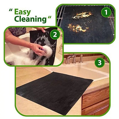Royallure 2-Pack Large Reusable Non-Stick Oven Liner Mats, PTFE Teflon, Heat-Resistant