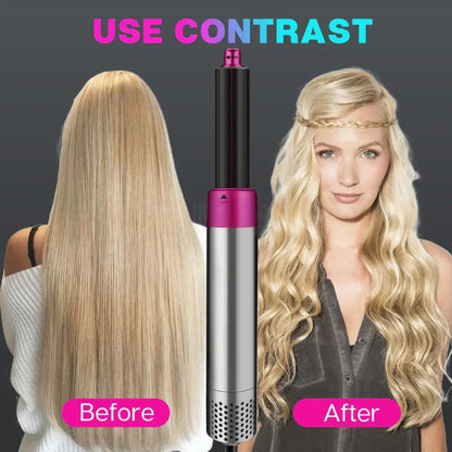Royallure 5-in-1 Hair Dryer Styler – Blow-Dry, Curl, Straighten, Volumize, Frizz-Free Ionic Finish