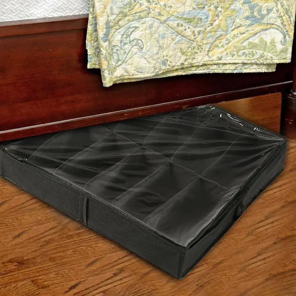 Royallure Under-Bed Shoe Storage Bags (2-Pack) – Zip Closure, Holds 24 Pairs, Space-Saving