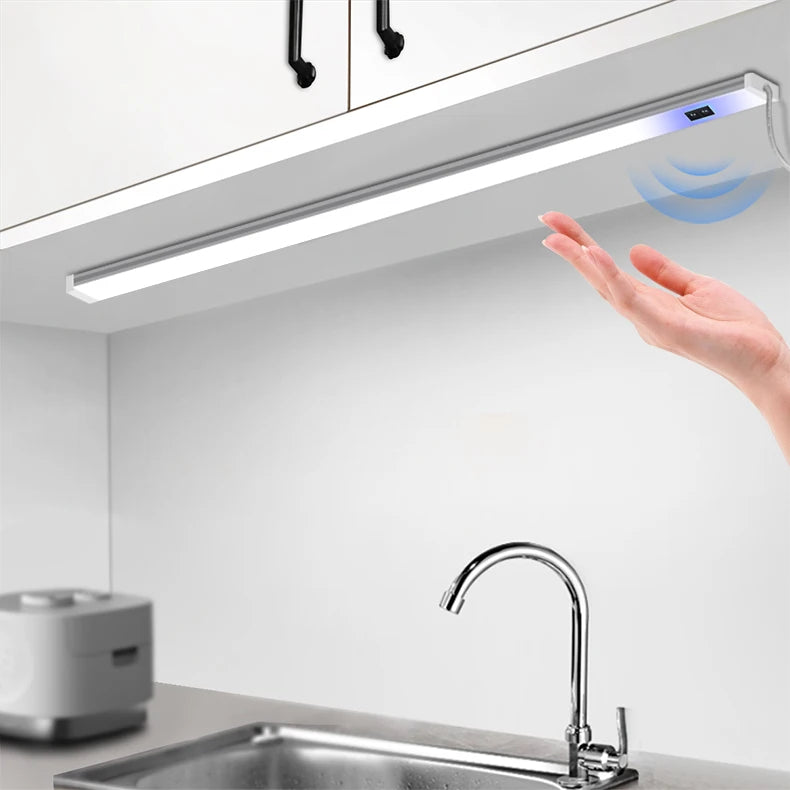 Royallure Kitchen LED Under-Cabinet Light with Hand Scan Motion Sensor, Plug-In