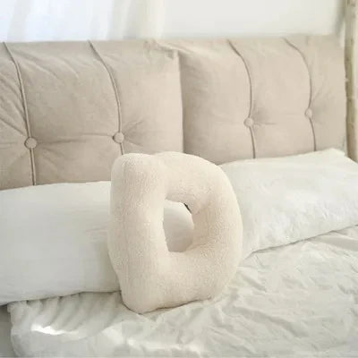 Luxora Velvet Alphabet Cushion for Personalized Home Decor - Soft and Stylish