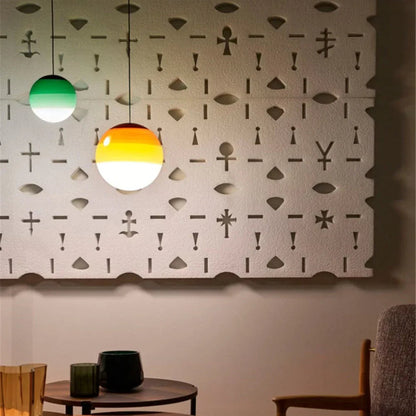 LuxRoyale Gradient Glass Pendant Light,  Modern Luxury for  Dining Room And Reading Nook