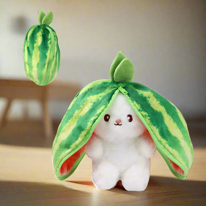 Royelux Fruit Bunny Plush Toy – Transformable Soft Stuffed Rabbit for Kids & Gifts
