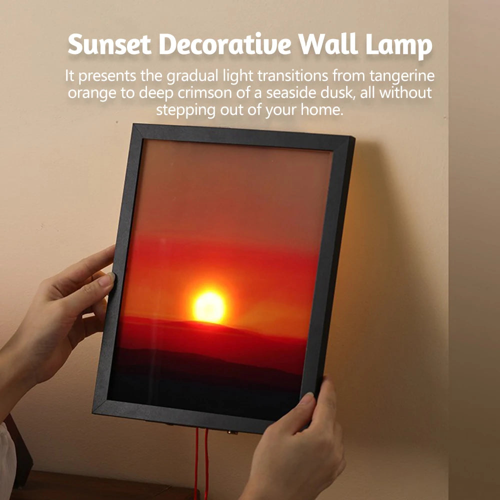 Luxora Kinetic Sunrise Wall Lamp - Rechargeable Movable Scenery Wall Light