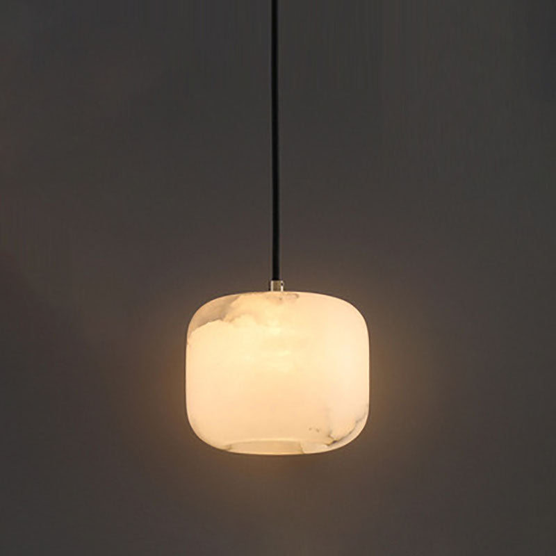RoyaleGlow Wabi-Sabi Marble Pendant Light - Japandi Minimalist Hanging Lamp