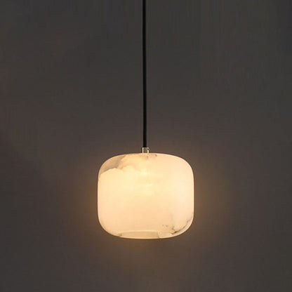 RoyaleGlow Wabi-Sabi Marble Pendant Light - Japandi Minimalist Hanging Lamp