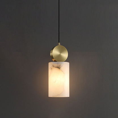 RoyaleGlow Wabi-Sabi Marble Pendant Light - Japandi Minimalist Hanging Lamp