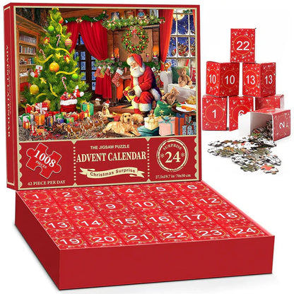 Royaleva Christmas Jigsaw Advent Calendar Puzzle Blind Box 24 Parts