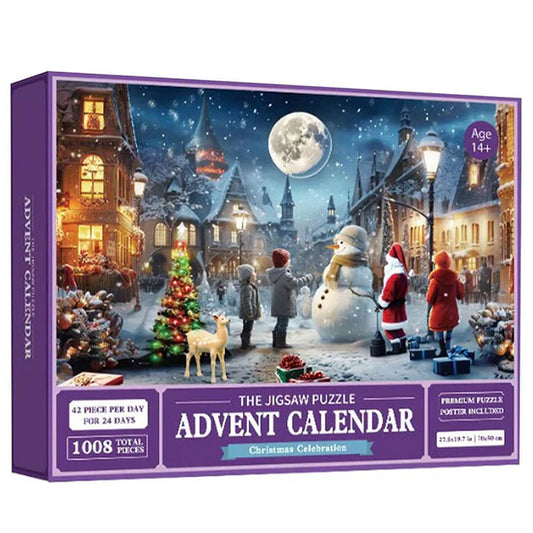Royaleva Christmas Jigsaw Advent Calendar Puzzle Blind Box 24 Parts