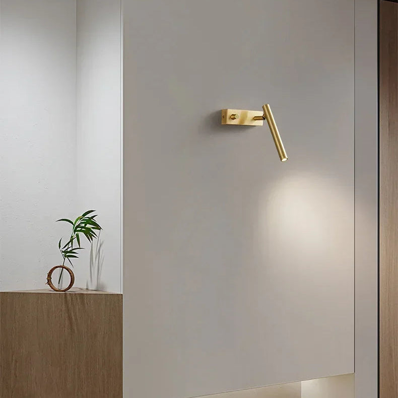 LuxRoyale Luxury All Copper Rotatable Decorative LED Wall Lamp